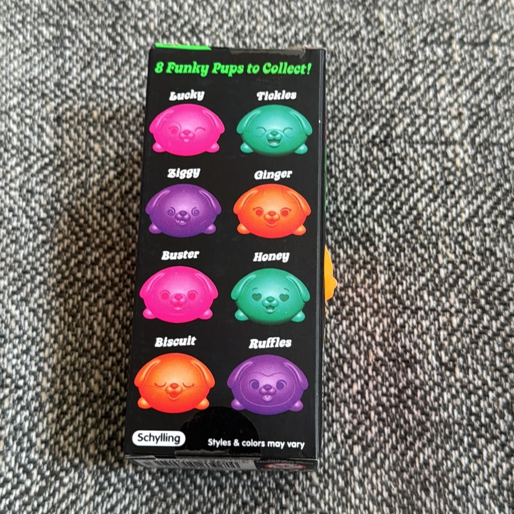 Teenie Needoh Funky Pup 3-Pack - Purple, pink, orange - Picture 3 of 6